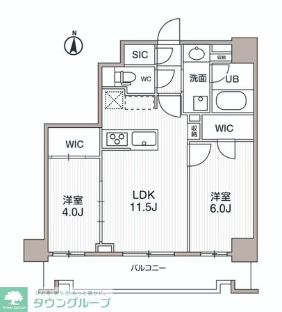 シーズンフラッツ両国サウスの物件間取画像